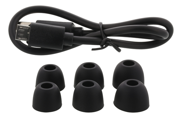 STREETZ True Wireless Stereo in-ear, IPX6, charge case, black