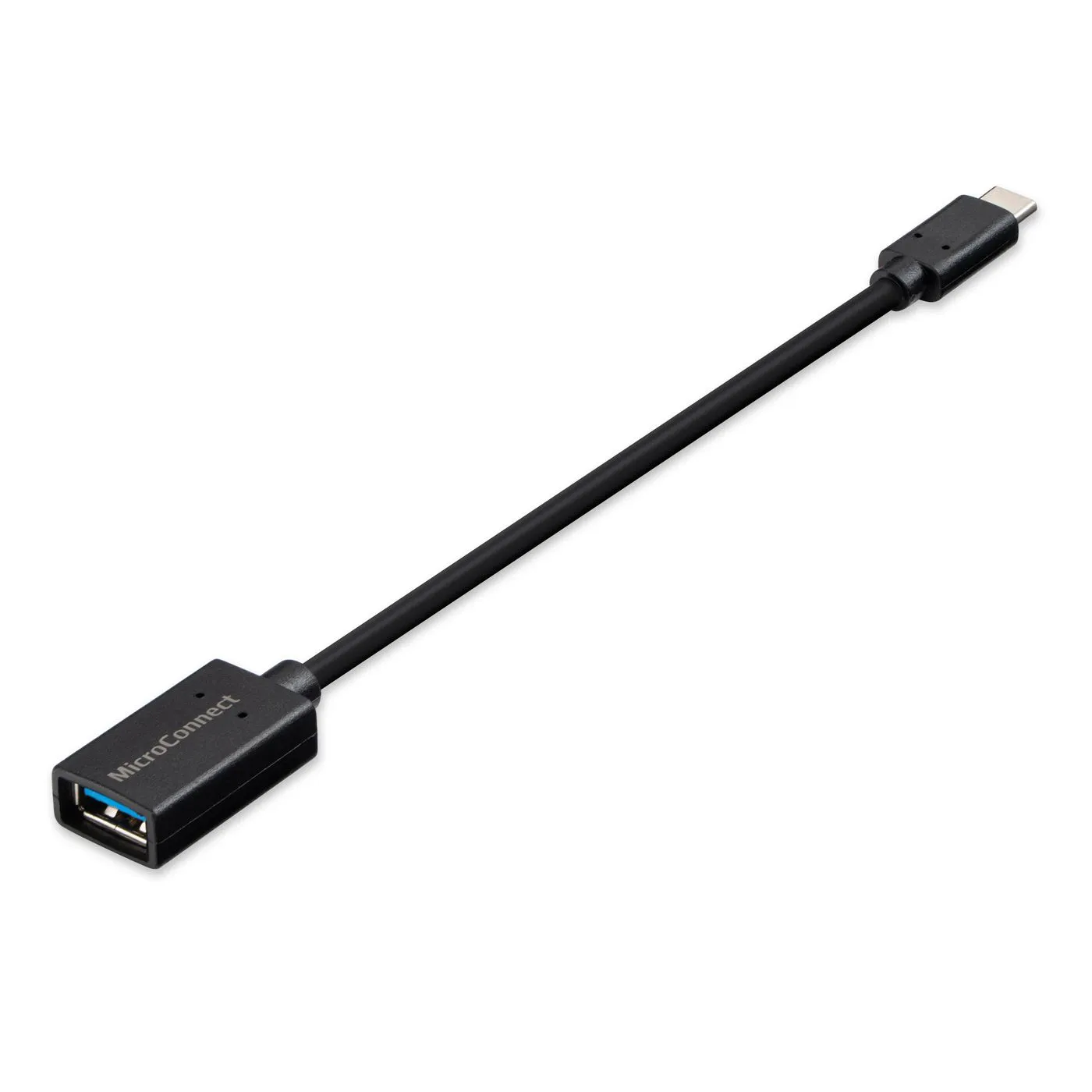 MicroConnect USB-C &ndash; USB-A - adapter, Black