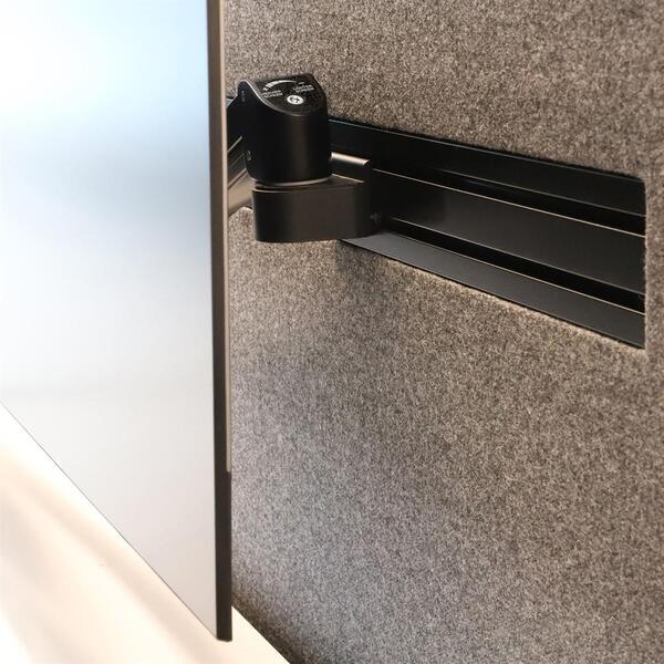 Forming Function Elevate 55 Monitor Arm, for 1 monitor, with gas spring, 8kg, rail-mounted, Black