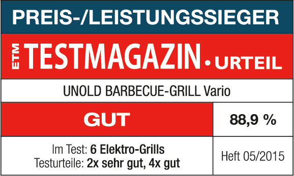 UNOLD Vario 58565 - havegrill - sort