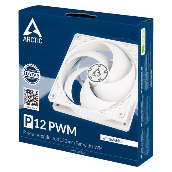 Arctic Cooling P12 Case Fan 120mm w/ PWM control White