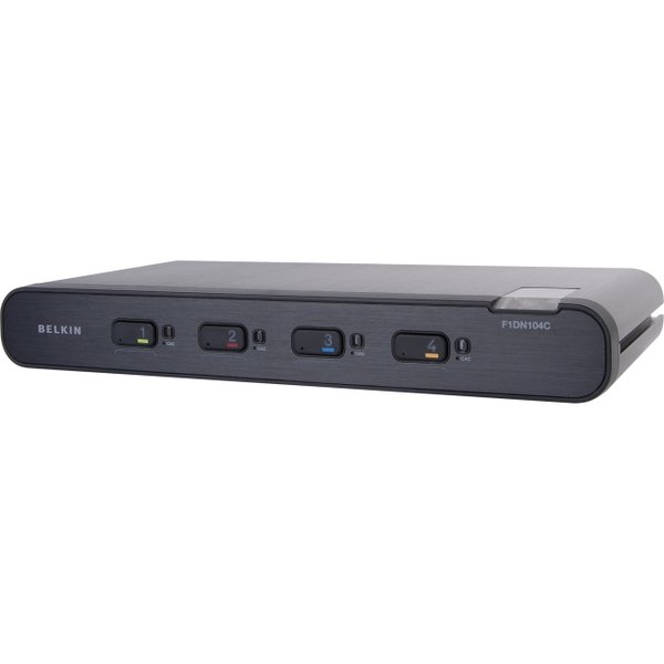 Belkin Advanced Secure DVI-I KVM Switch - KVM / audio kytkin - PS/2, USB - 2 x KVM / audio - 1 paikallinen k&auml;ytt&auml;j&auml; - ty&ouml;p&ouml;yt&auml;