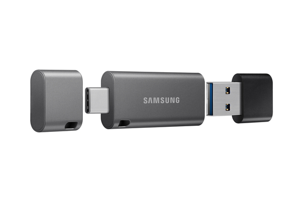 Samsung 128 Gt Flash Duo USB-C/USB 3.0 -muistitikku, Musta/Harmaa