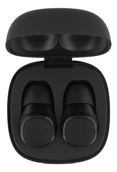 STREETZ True Wireless Stereo in-ear, IPX6, charge case, black