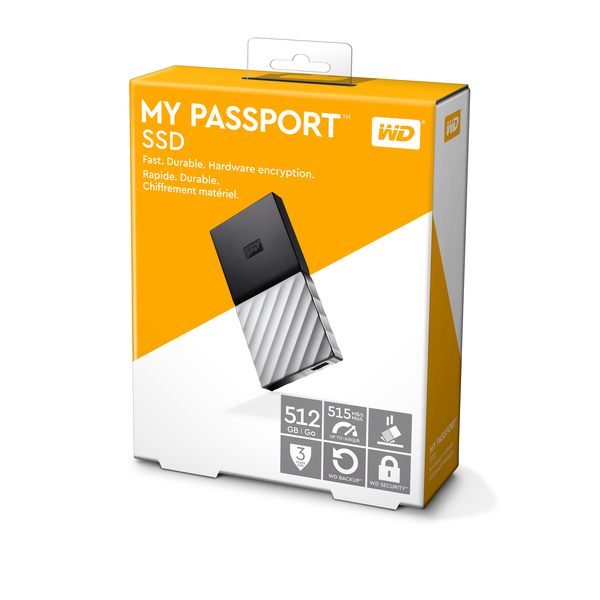 Western Digital My Passport 512GB -Ulkoinen SSD- levy