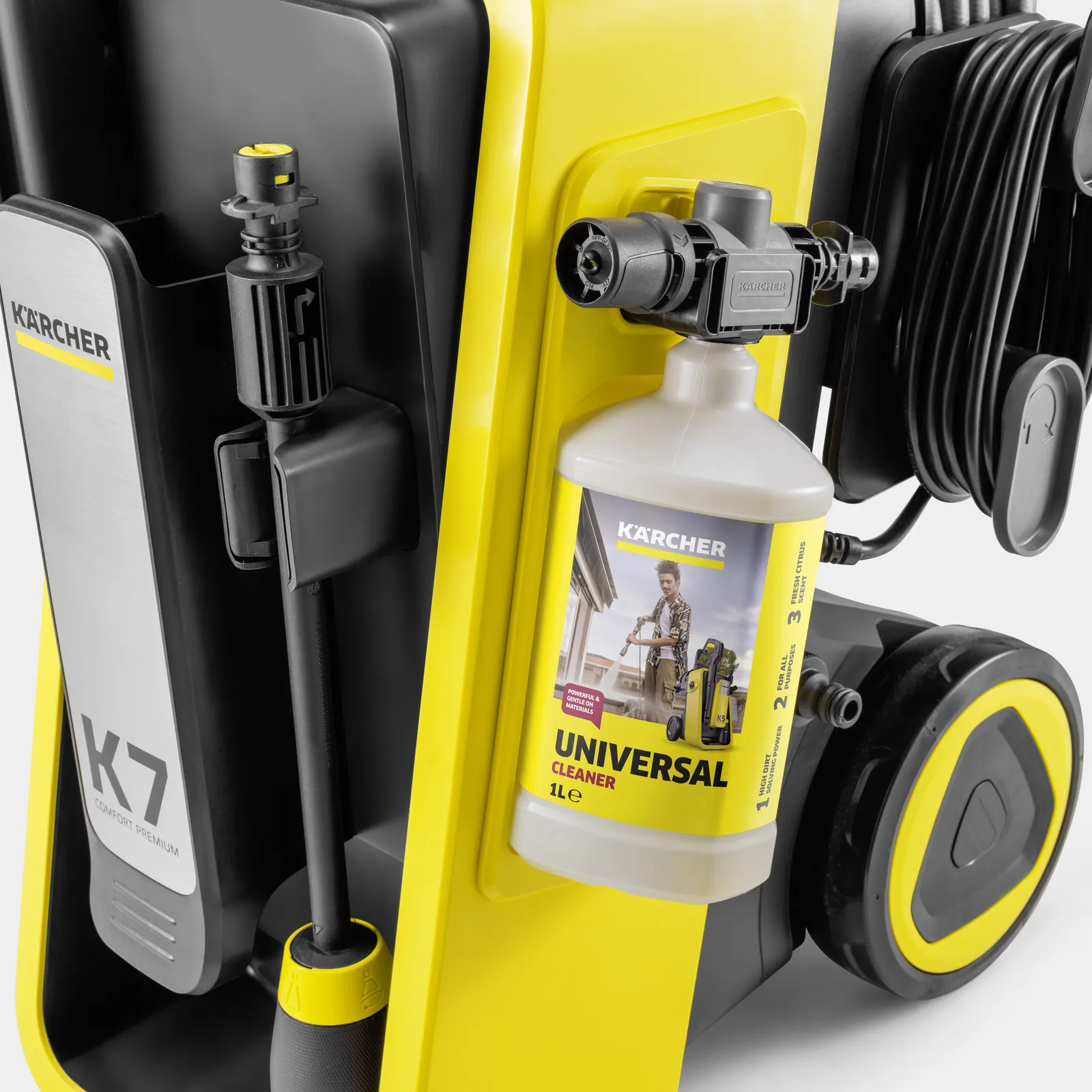 K&auml;rcher K 7 Comfort Premium Home Pressure Washer, 180 bar, 3000 W, 600 l/h, Yellow