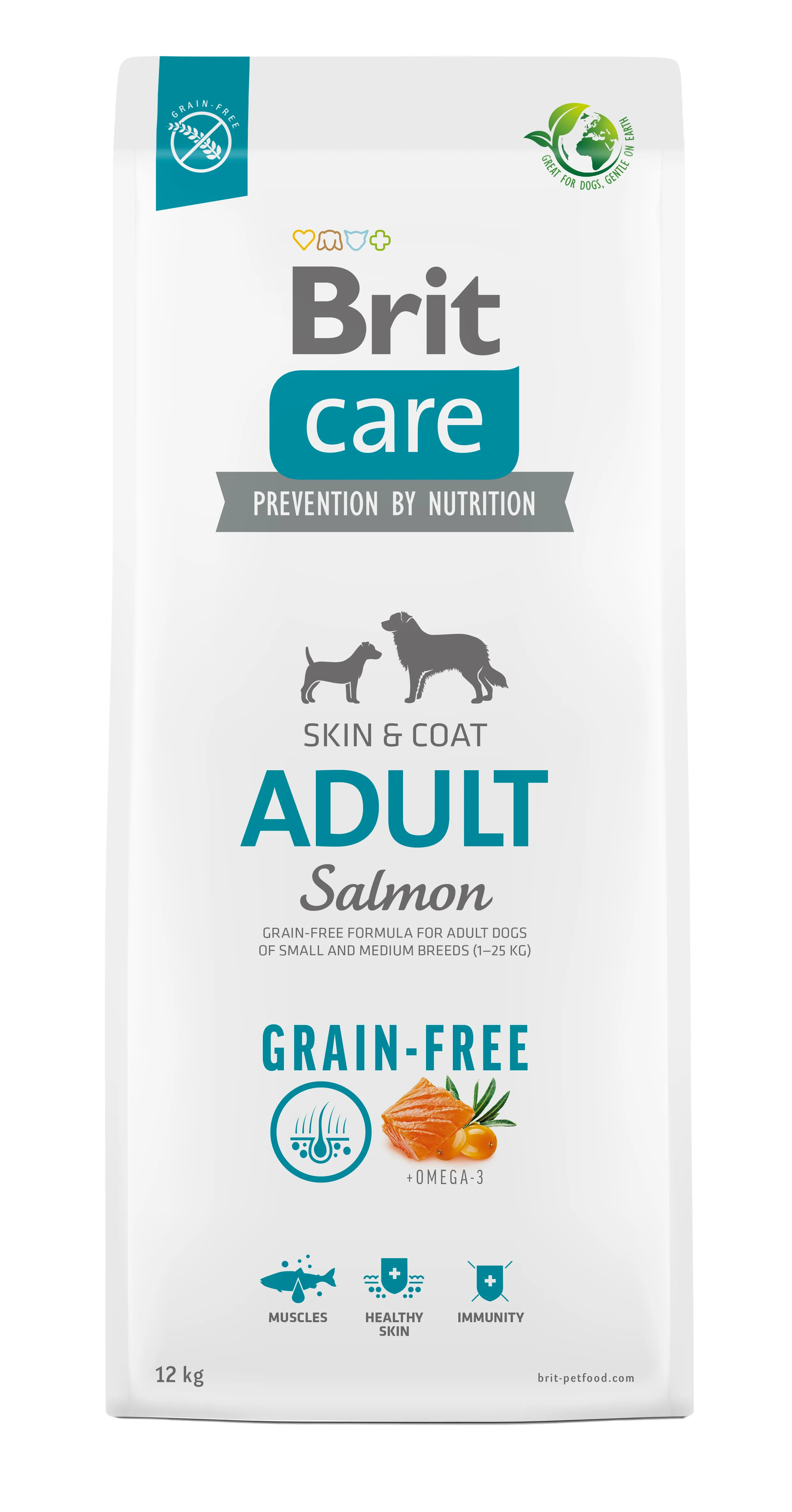 Brit Care Adult Grain-free Salmon, Dry food for dogs, 12kg