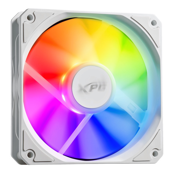 ADATA XPG VENTO R 120 PWM ARGB-fl&auml;kt, Gev&auml;rslager, 120 mm, vit