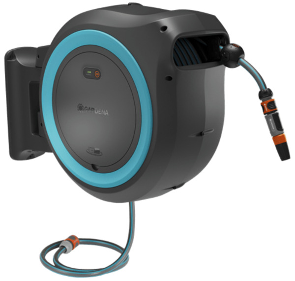 Gardena PowerRoll XL - batteridriven v&auml;ggslangbox, 35 m Solo, turkos