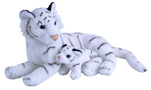 Wild Republic Mom &amp; Baby White Tiger 38 cm