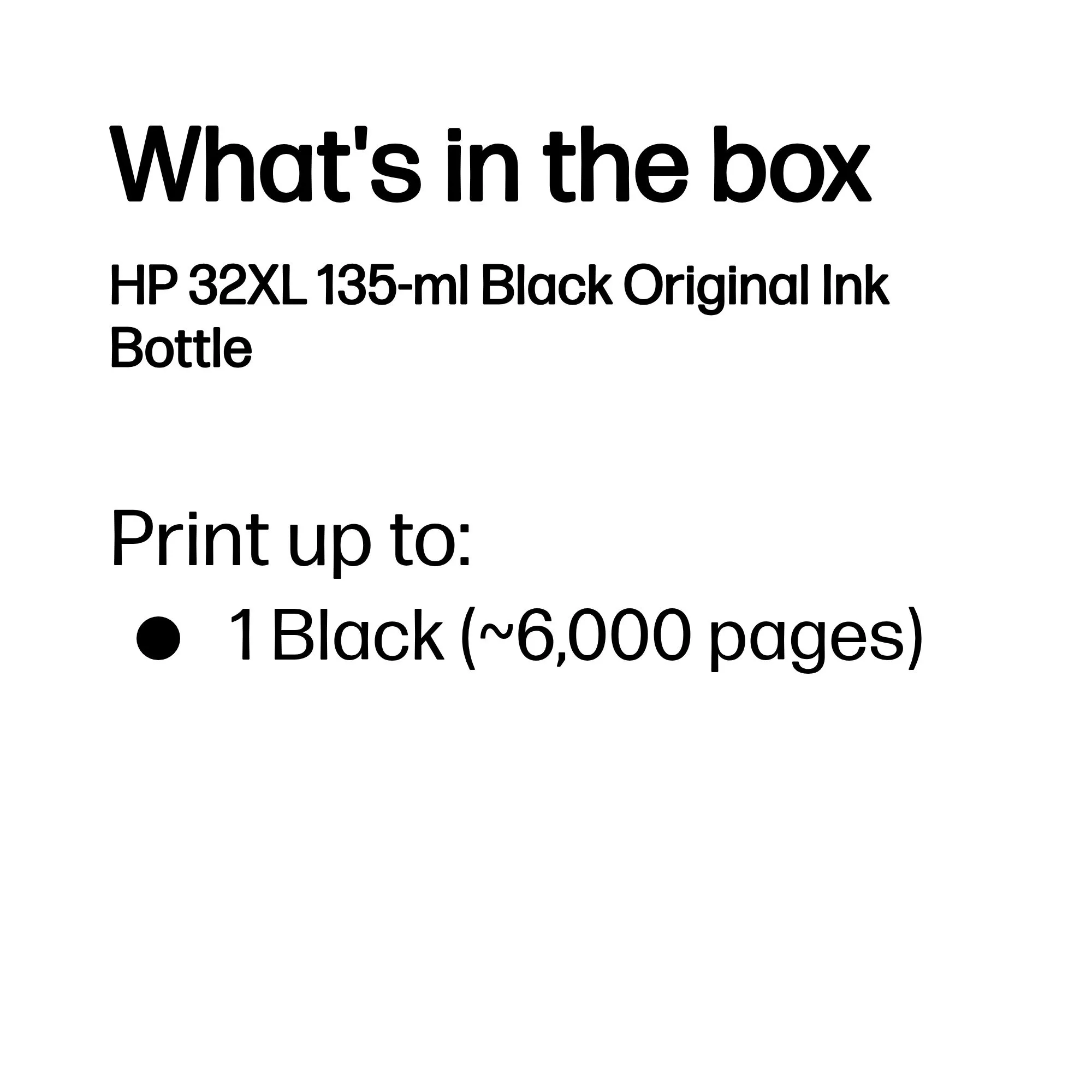 HP 32XL -mustepullo, 135 ml, musta