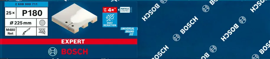 Bosch mesh structure sanding sheet M480 225mm K180 25x - 2608900711 EXPERT RANGE