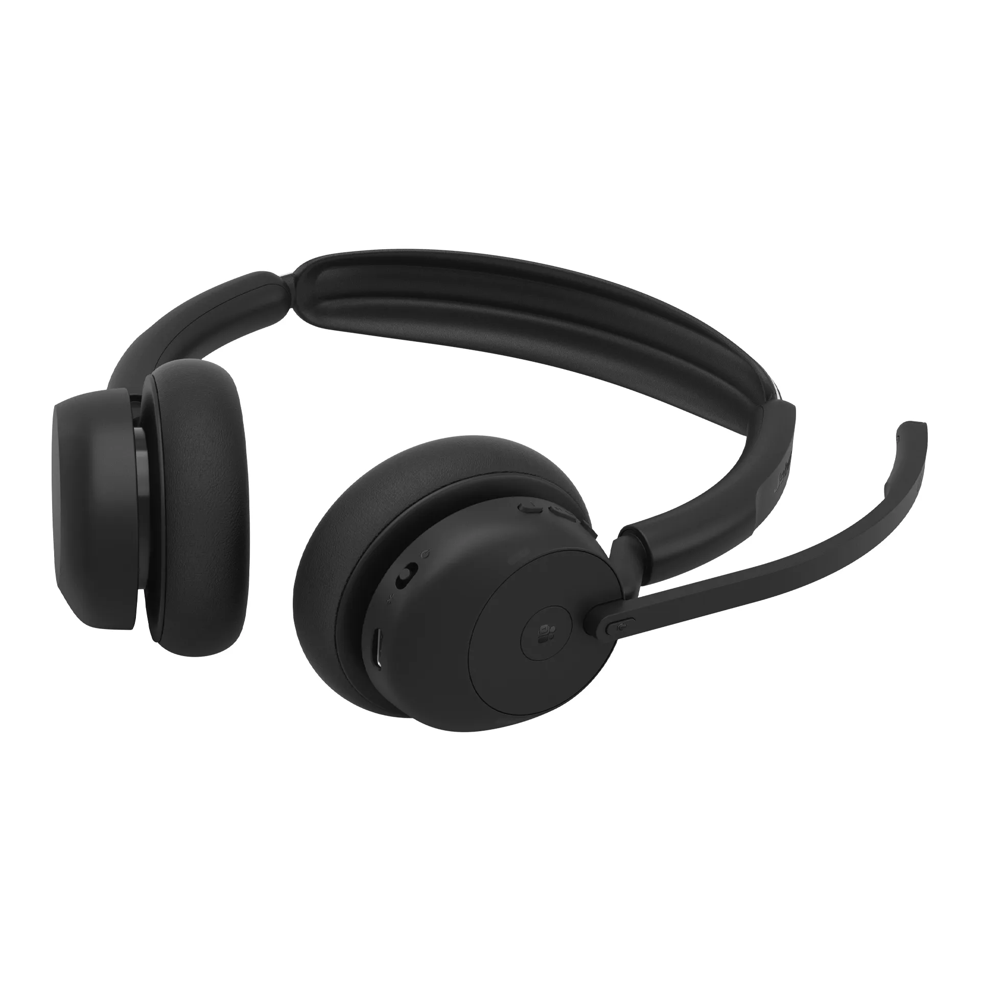 Jabra Evolve3 45 MS Teams ANC Wireless Stereo Headset with USB-C adapter, Black