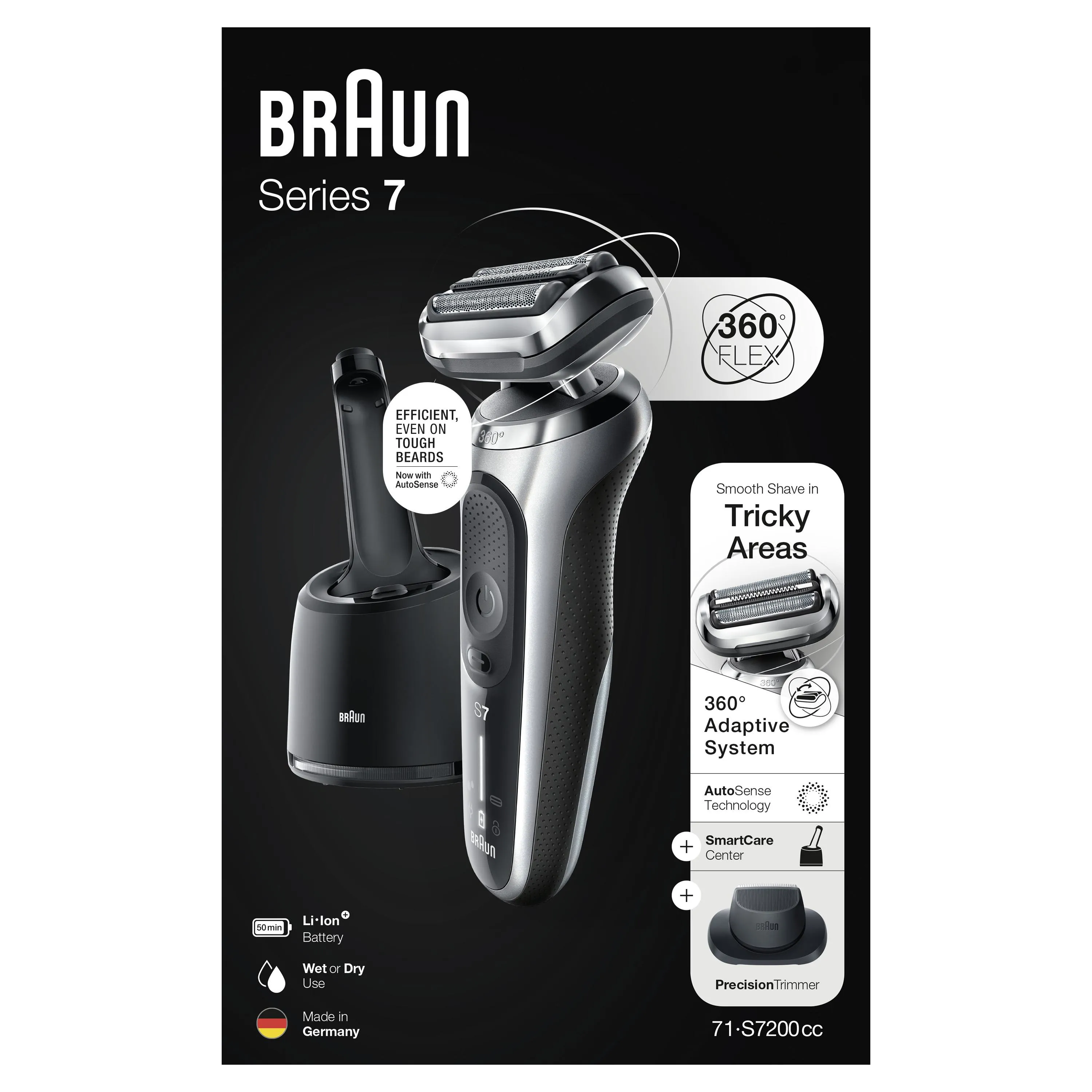 Braun Series 7 - shaver, Black