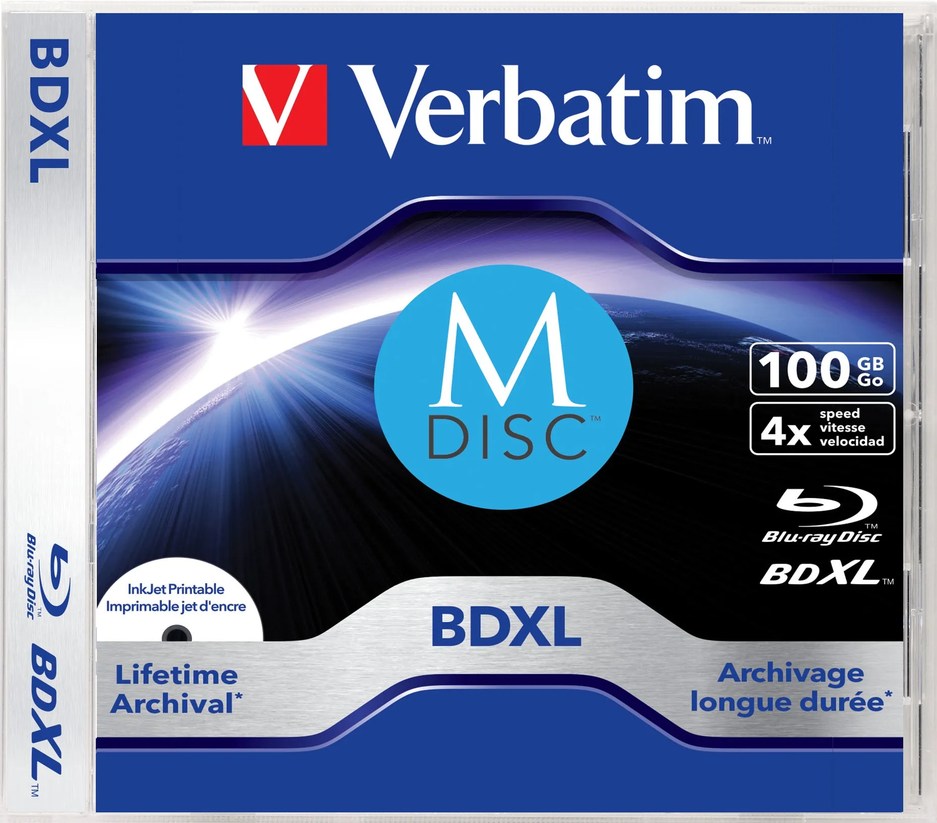 Verbatim BD-R M-disc Single Layer 4X Scratchguard surface