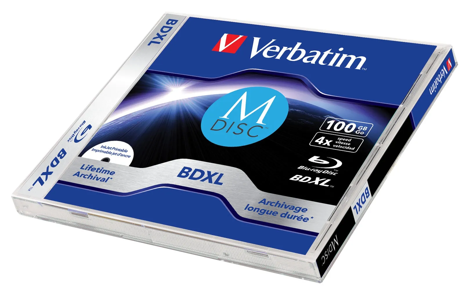 Verbatim BD-R M-disc Single Layer 4X Scratchguard surface