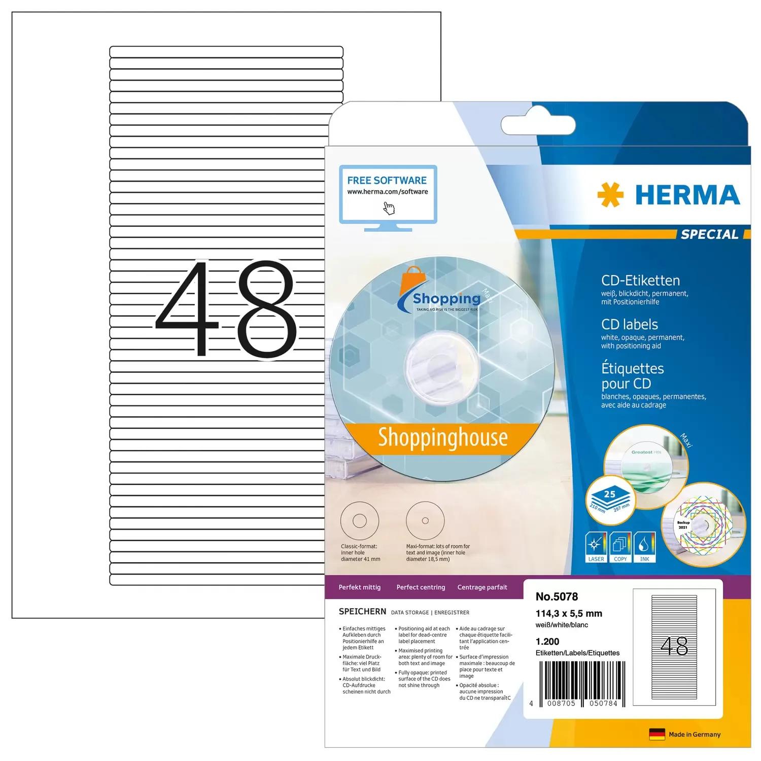 Herma label Special CD box 114,3x5,5 (1200)