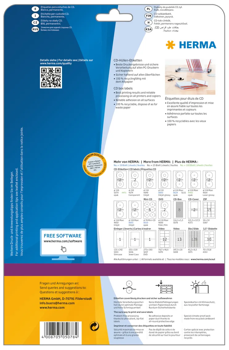 Herma label Special CD box 114,3x5,5 (1200)