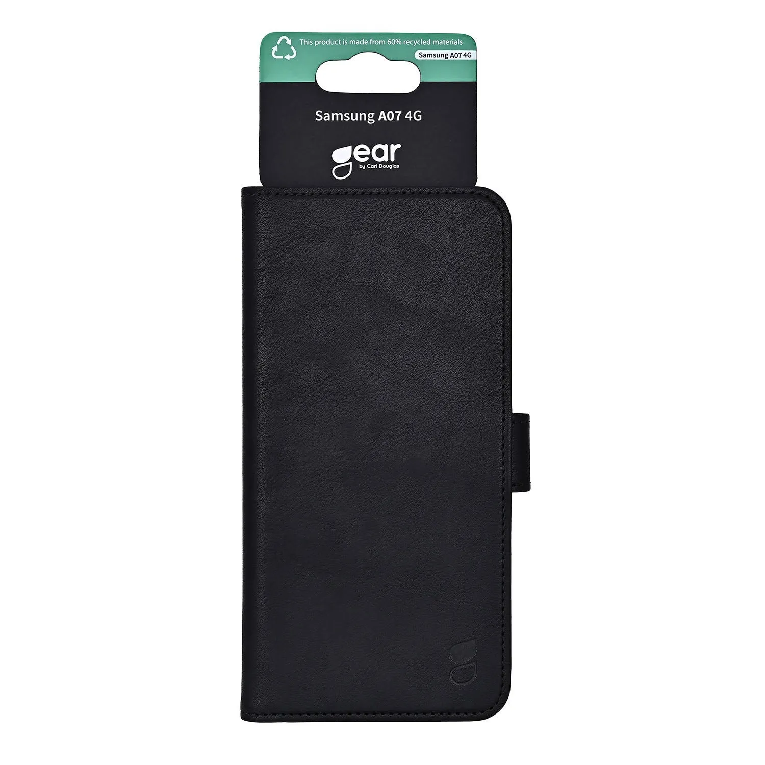 GEAR Classic 3 Card Recycled Wallet Case for Galaxy A07 4G, Black