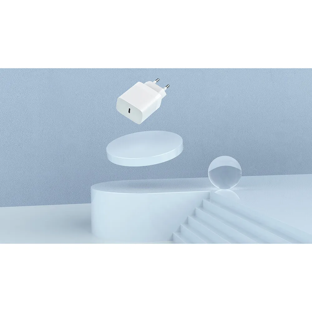 GEAR Charger 220V 1xUSB-C PD/PPS 30W White