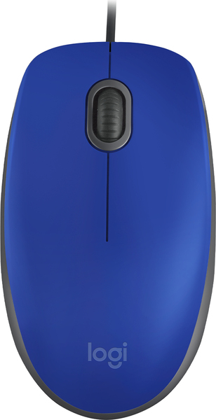 Logitech M110 Silent - mouse, Blue, Graphite