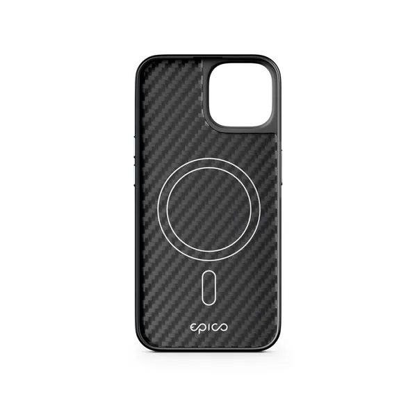 Epico Mag+ Hybrid Carbon Case iPhone 16 Pro - musta