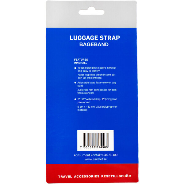 CAVALET 92125 Adjustable 1,83 m Woven Polypropylene bagagerem, svart