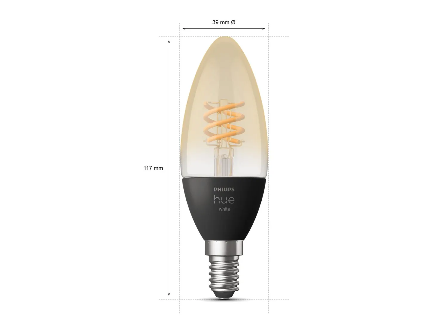 Philips HUE W 4.5W FIL CANDLE E14 2P