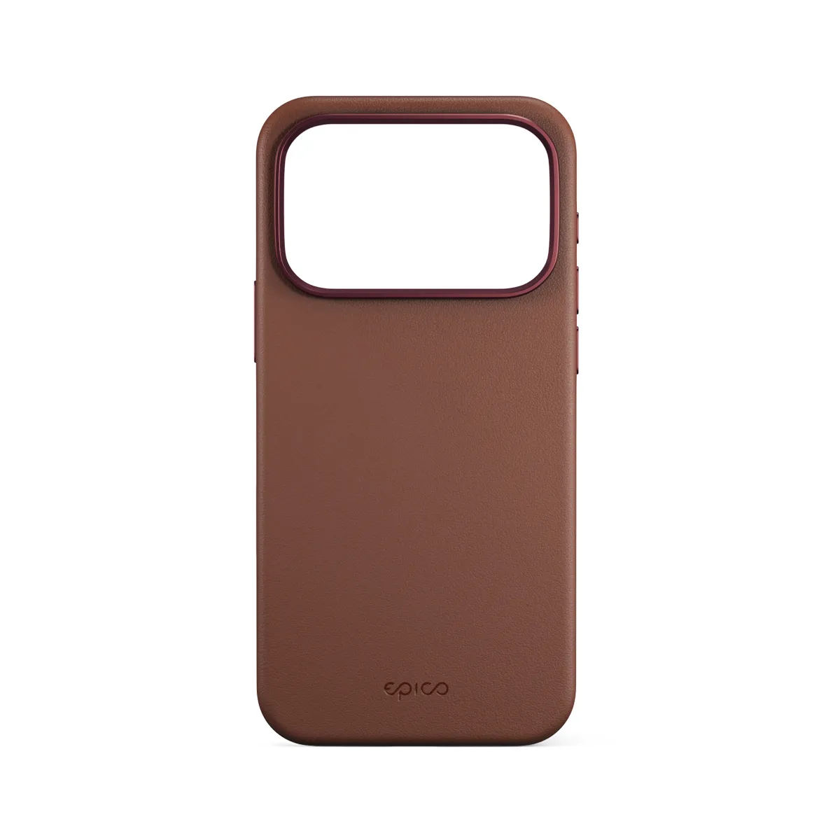 Epico Leather Pro Mag+ Case iPhone 17 Pro Qi2  &amp;  MagSafe Compatible, Brown