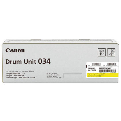 Canon 034 - Keltainen - rumpusarja malleihin ImageCLASS MF810Cdn, MF820Cdn, imageRUNNER 1435i, 1435iF, C1225, C1225iF