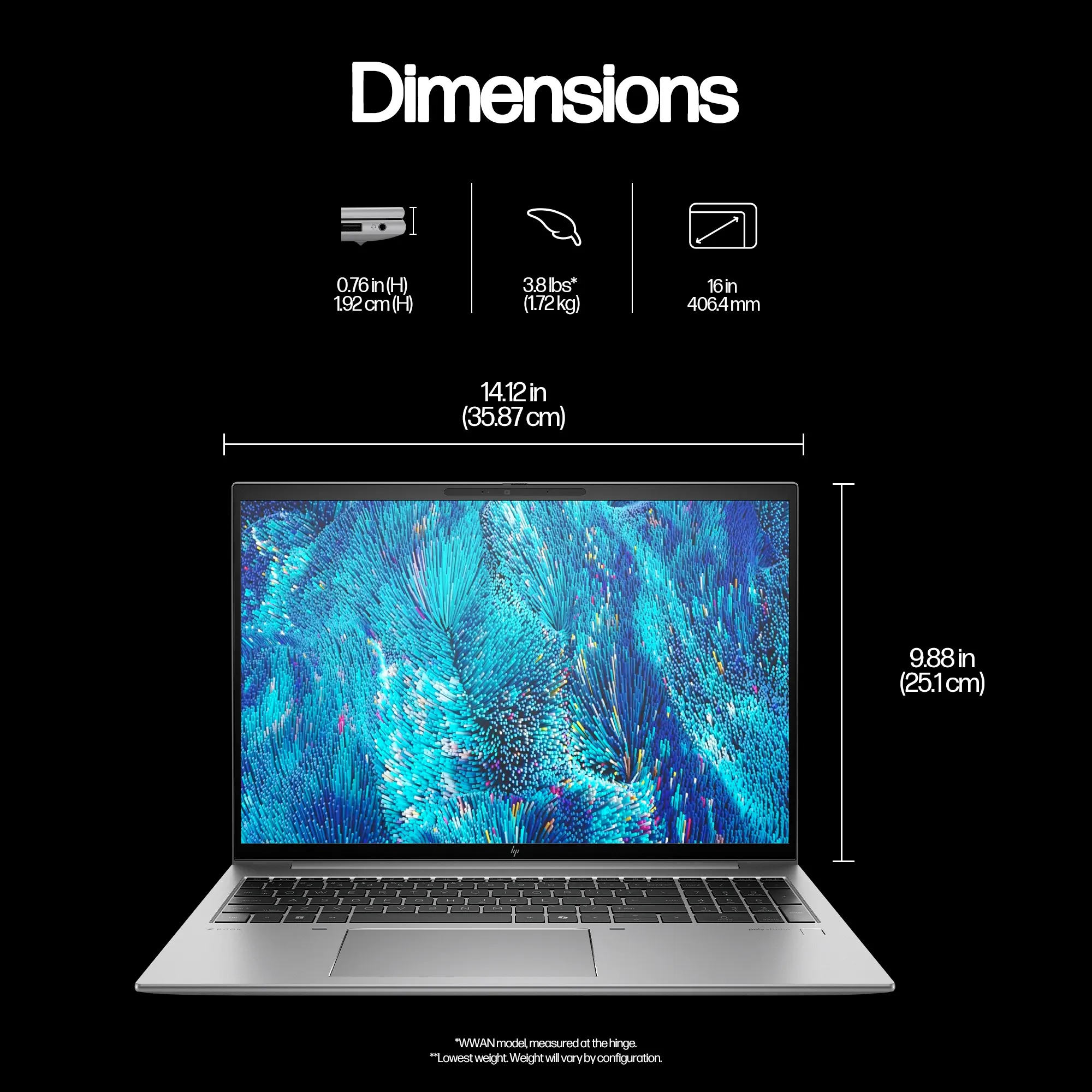 HP ZFly16G11 U7-155H 16 32GB/1T LTE5G PC