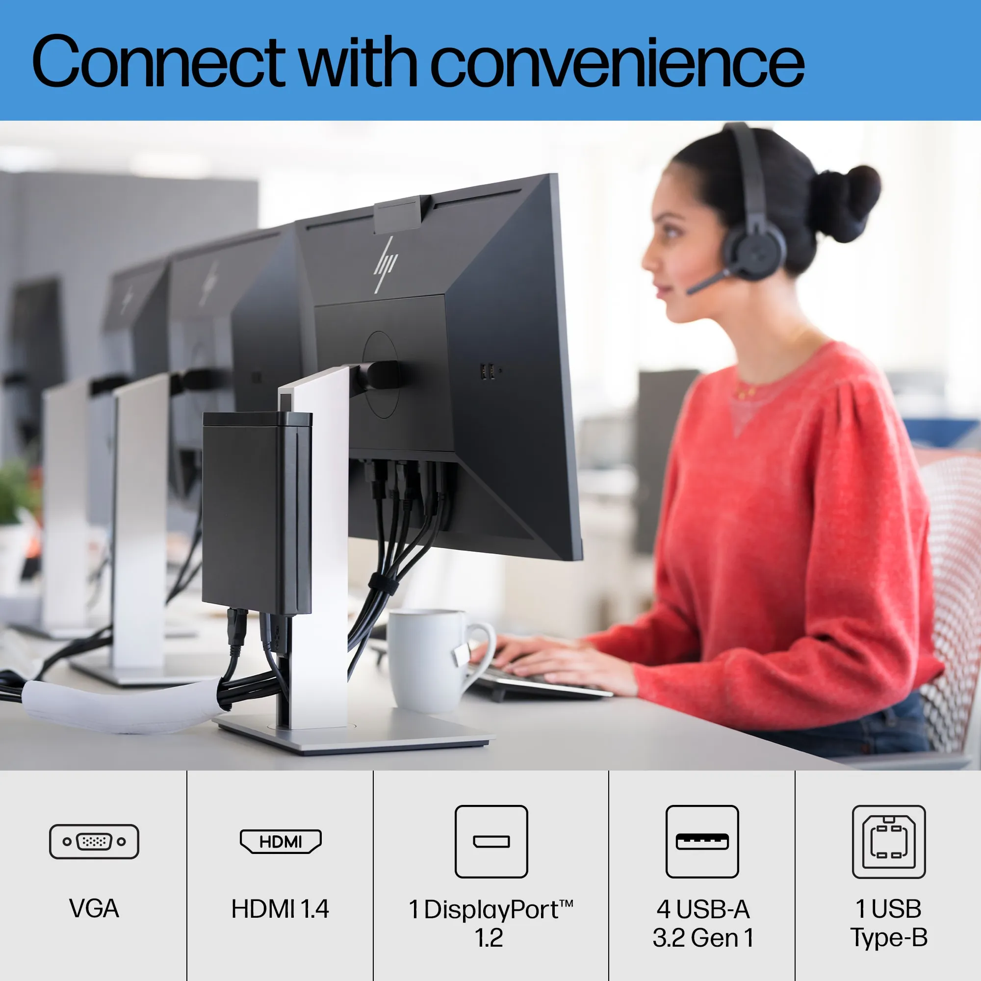 HP 24&quot; E24 G4, Full HD, IPS - monitor