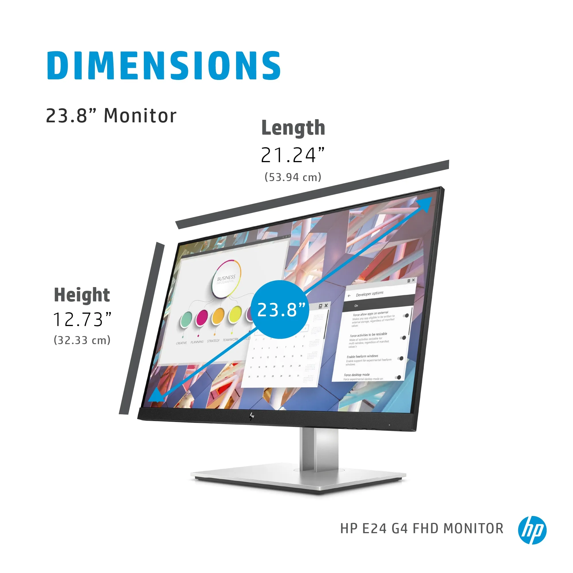 HP 24&quot; E24 G4, Full HD, IPS - monitor
