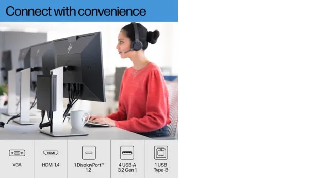 HP 24" E24 G4, Full HD, IPS - monitor