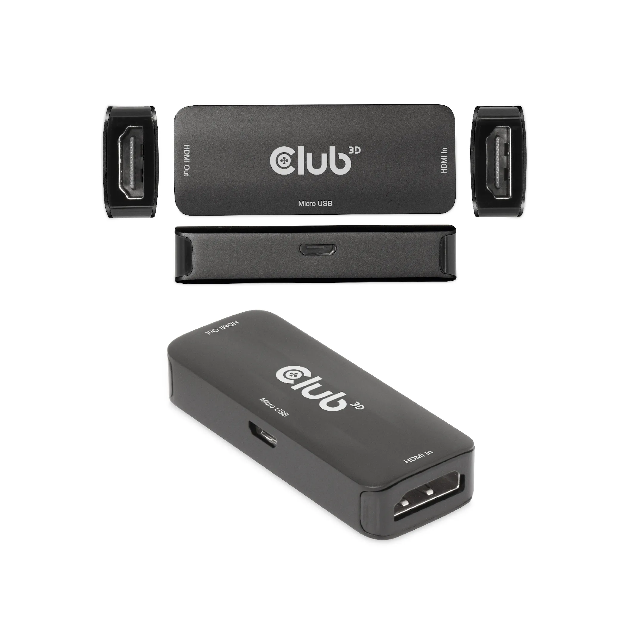CLUB 3D CAC-1307 - HDMI-repeater, svart