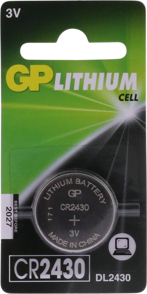 LITHIUM BUTTON CELL CR2430