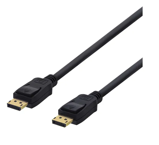 Deltaco DisplayPort 1.2 kabel, med 4K, 2 m, svart
