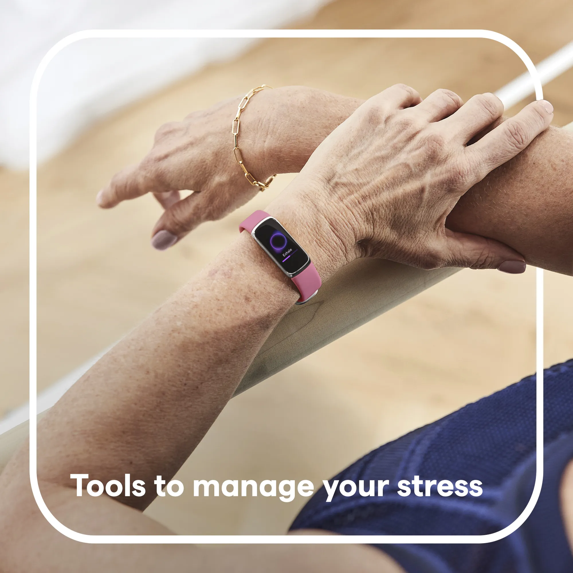 Fitbit Luxe - aktivitetsarmband, silver