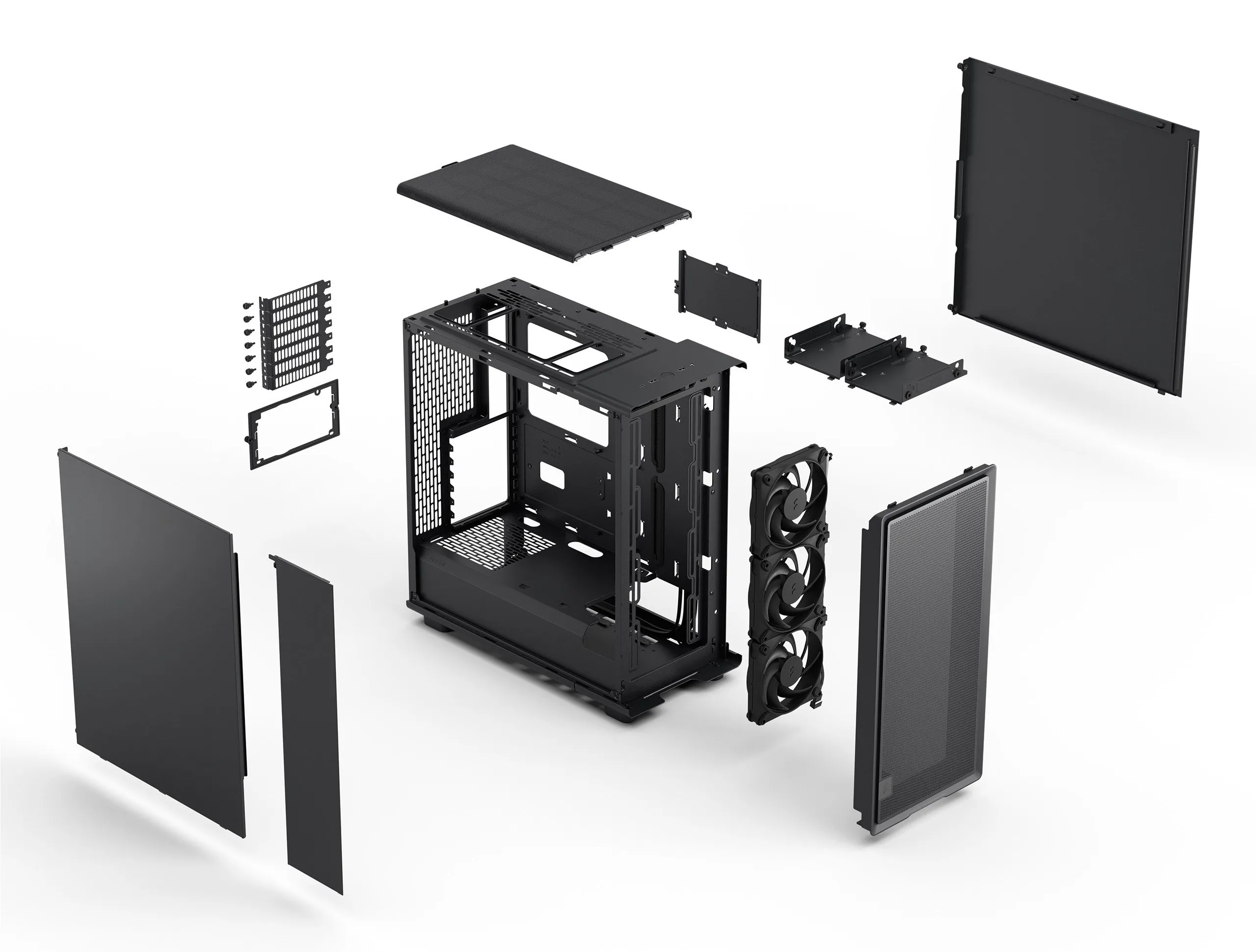 Fractal Design Epoch - midi tower case, Black Solid