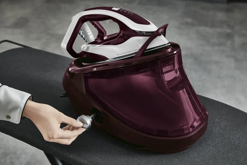 Tefal Pro Express Vision GV9810 Steam Generator Iron, 3000W, 8.3 bar, 1.1L, Red/White