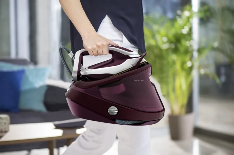 Tefal Pro Express Vision GV9810 Steam Generator Iron, 3000W, 8.3 bar, 1.1L, Red/White