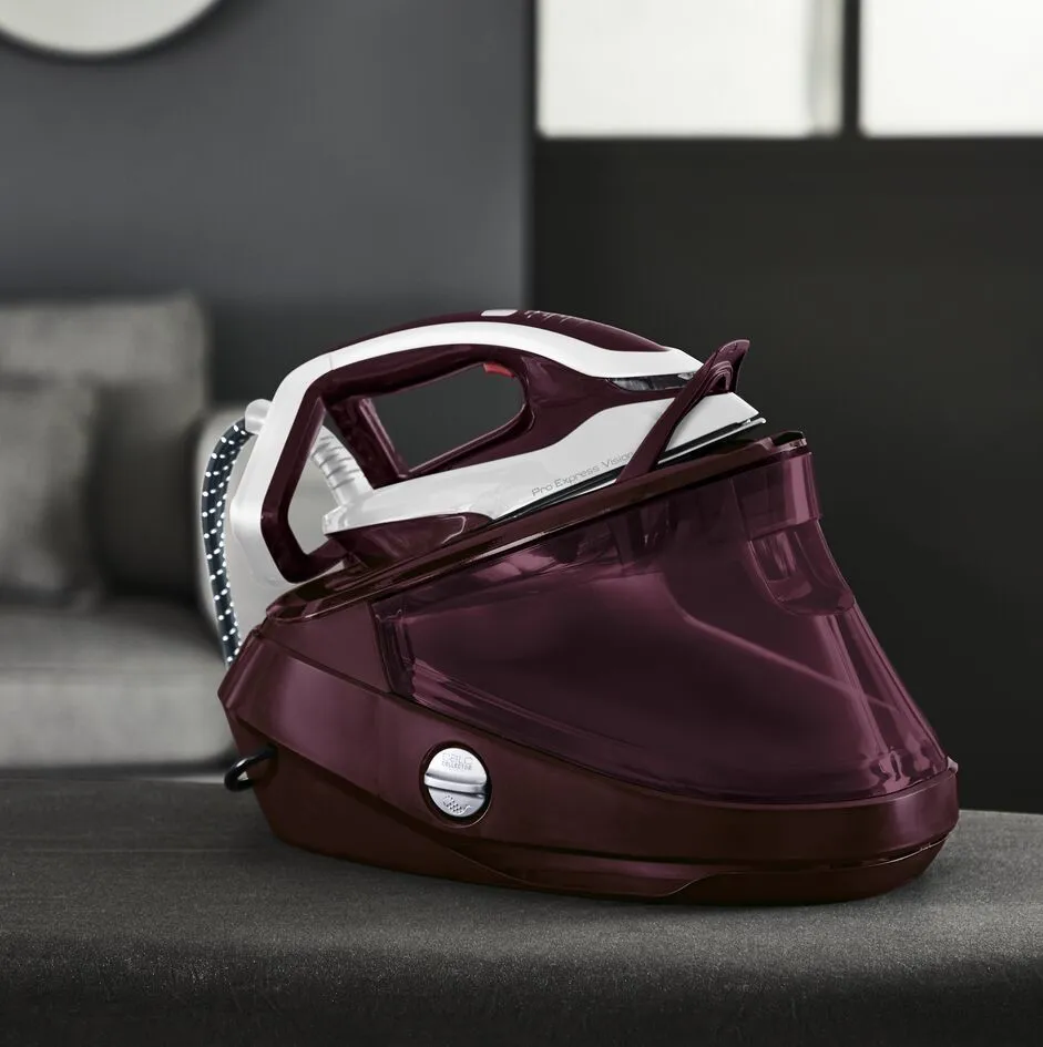 Tefal Pro Express Vision GV9810 Steam Generator Iron, 3000W, 8.3 bar, 1.1L, Red/White