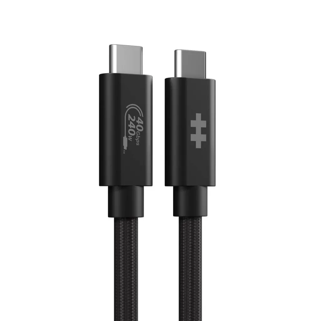 Hyper HyperDrive USB4 Performance USB-C - kabel, svart, 1.2m