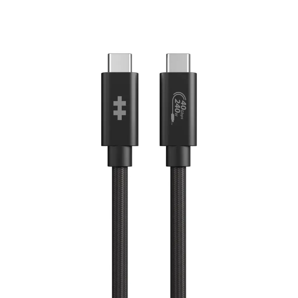 Hyper HyperDrive USB4 Performance USB-C - kabel, svart, 1.2m