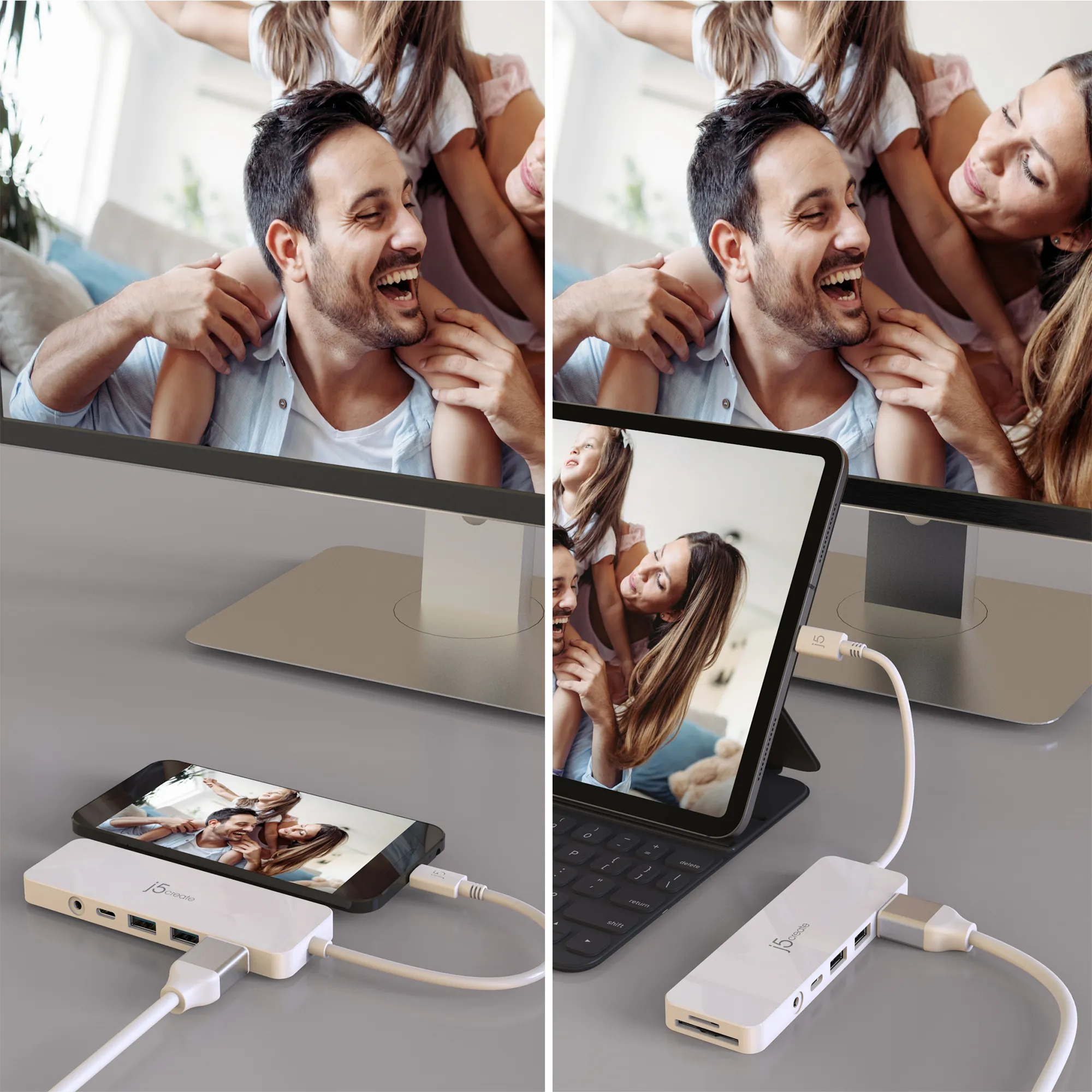 J5 Create USB-C MULTI-PORT HUB WITH POWER - DELIVERY