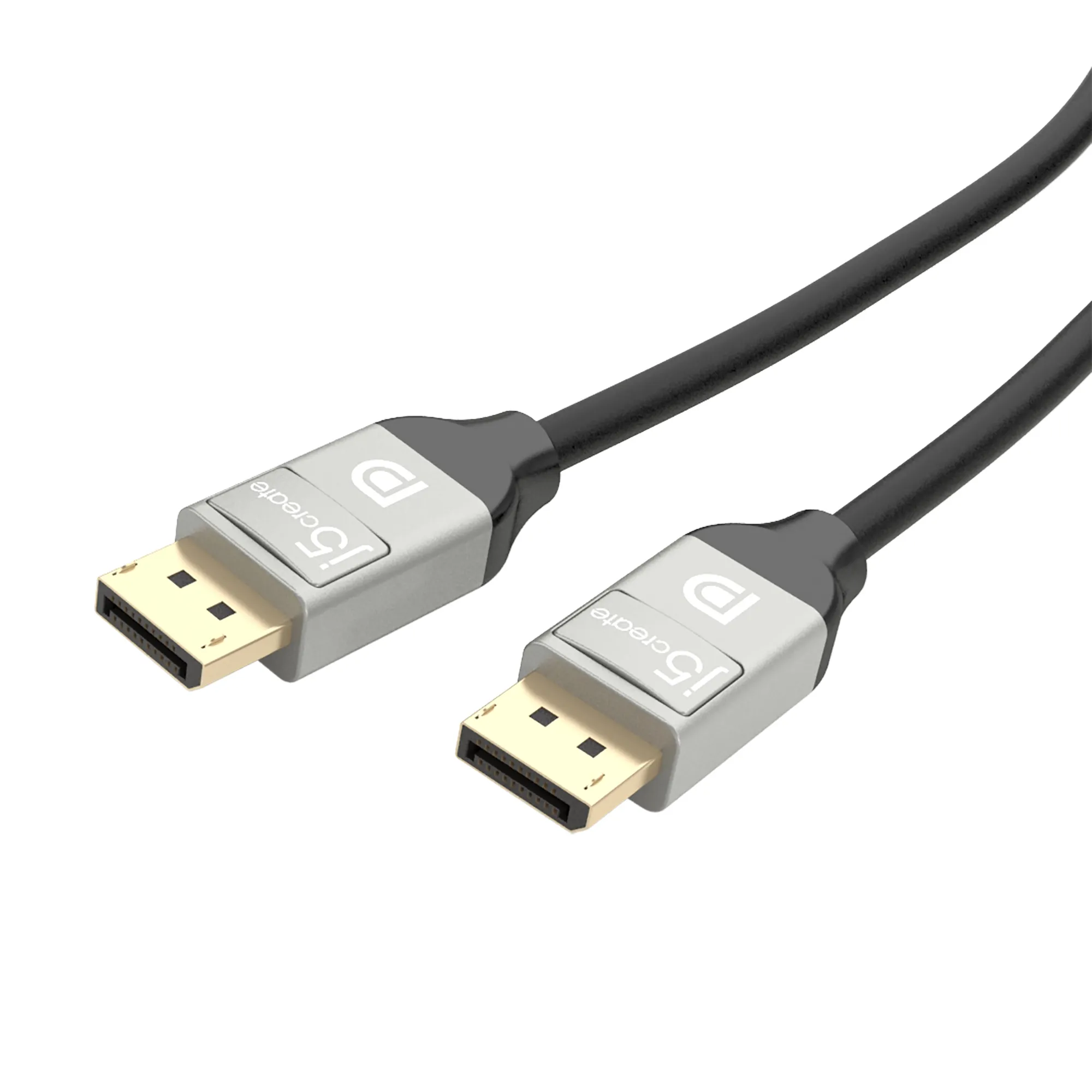 j5create JDC42-N DisplayPort 1.2 cable, 4K, 1.8 m, Black