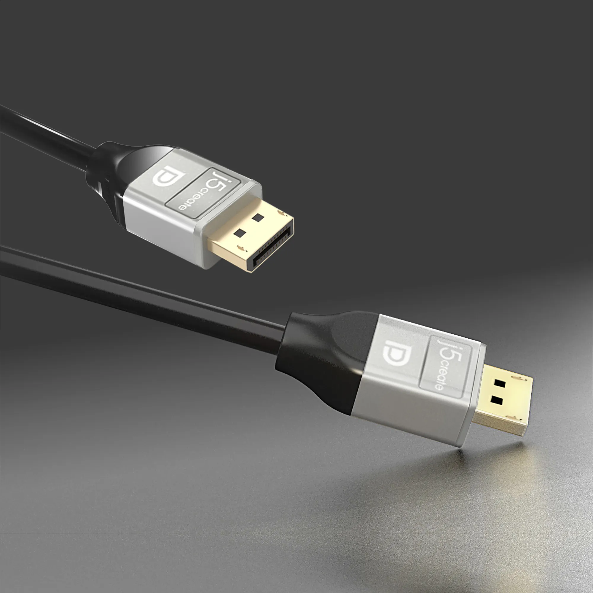 j5create JDC42-N DisplayPort 1.2 cable, 4K, 1.8 m, Black