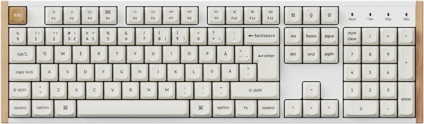 Keychron K10 HE Special Edition -langaton mekaaninen pelin&auml;pp&auml;imist&ouml;, Magnetic, mustavalkoinen