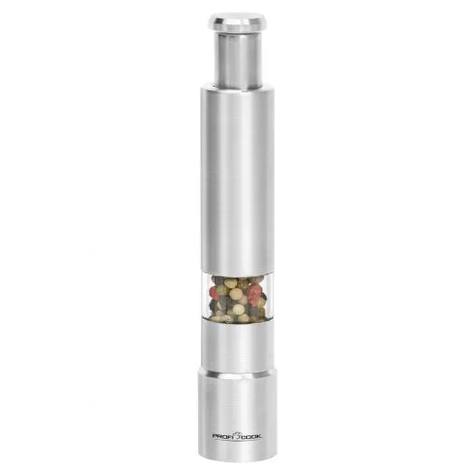 ProfiCook PC-PSM 1160 salt- och pepparkvarnsset, rostfritt st&aring;l/transparent