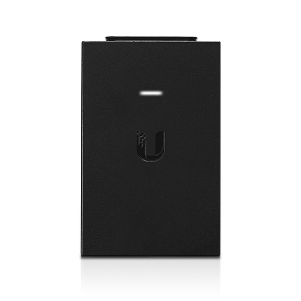 Ubiquiti PoE adapter, 48V output, GbE, ESD protection, black